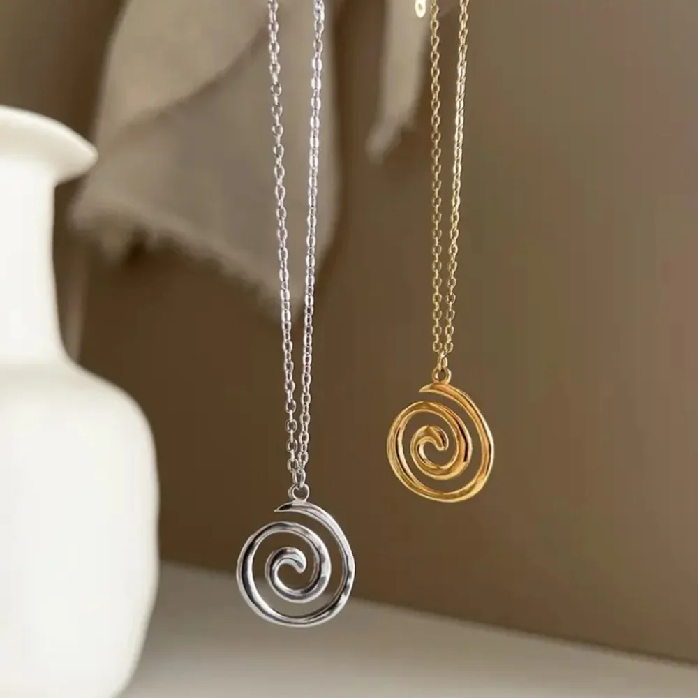 Silver Swirl Necklace